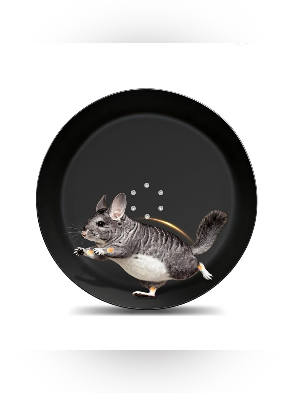 15” Aluminum Chinchilla Exercise Wheel Silent Ultra-Quiet Black HIGH QUALITY!